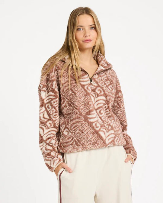 GO FOR IT HALF ZIP CREW