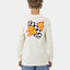 Goal Flame Centre Check LS Reg Fit Tee - Santa CruzSB125 - LS02 - CRM - Cream - 8