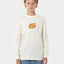 Goal Flame Centre Check LS Reg Fit Tee - Santa CruzSB125 - LS02 - CRM - Cream - 8