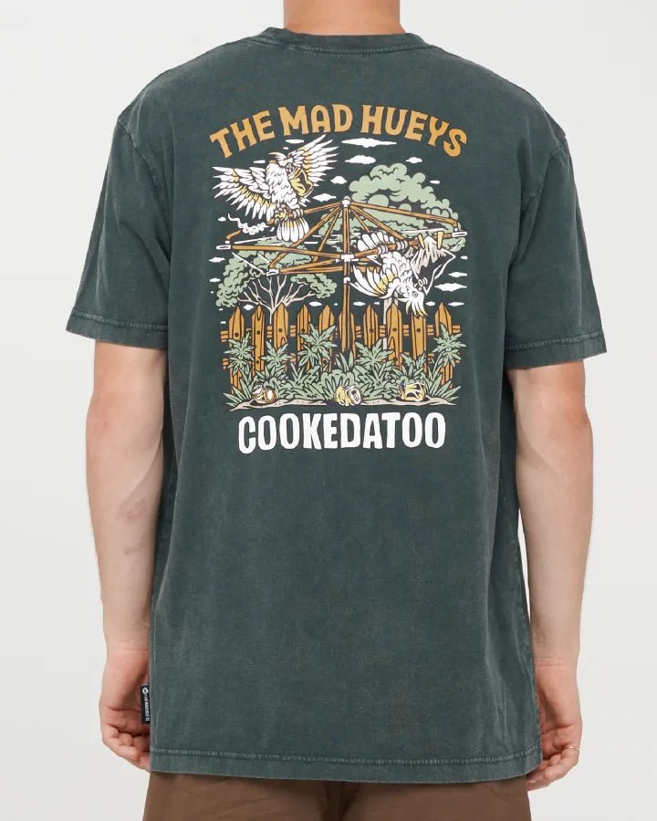 GOON COOKEDATOO | SS TEE -The Mad HueysH426M01004-PINE GREEN WASHED-S