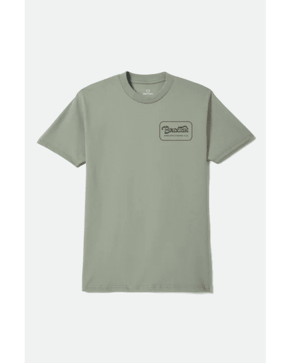 GRADE S/S STD - Brixton17483-DESERT GREEN/DARK NAVY/AMBER T-S