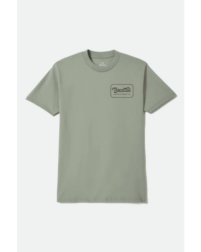 GRADE S/S STD - Brixton17483-DESERT GREEN/DARK NAVY/AMBER T-S