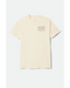 GRADE S/S STND TEE -Brixton16411-CREAM/BURGUNDY/RUST-S