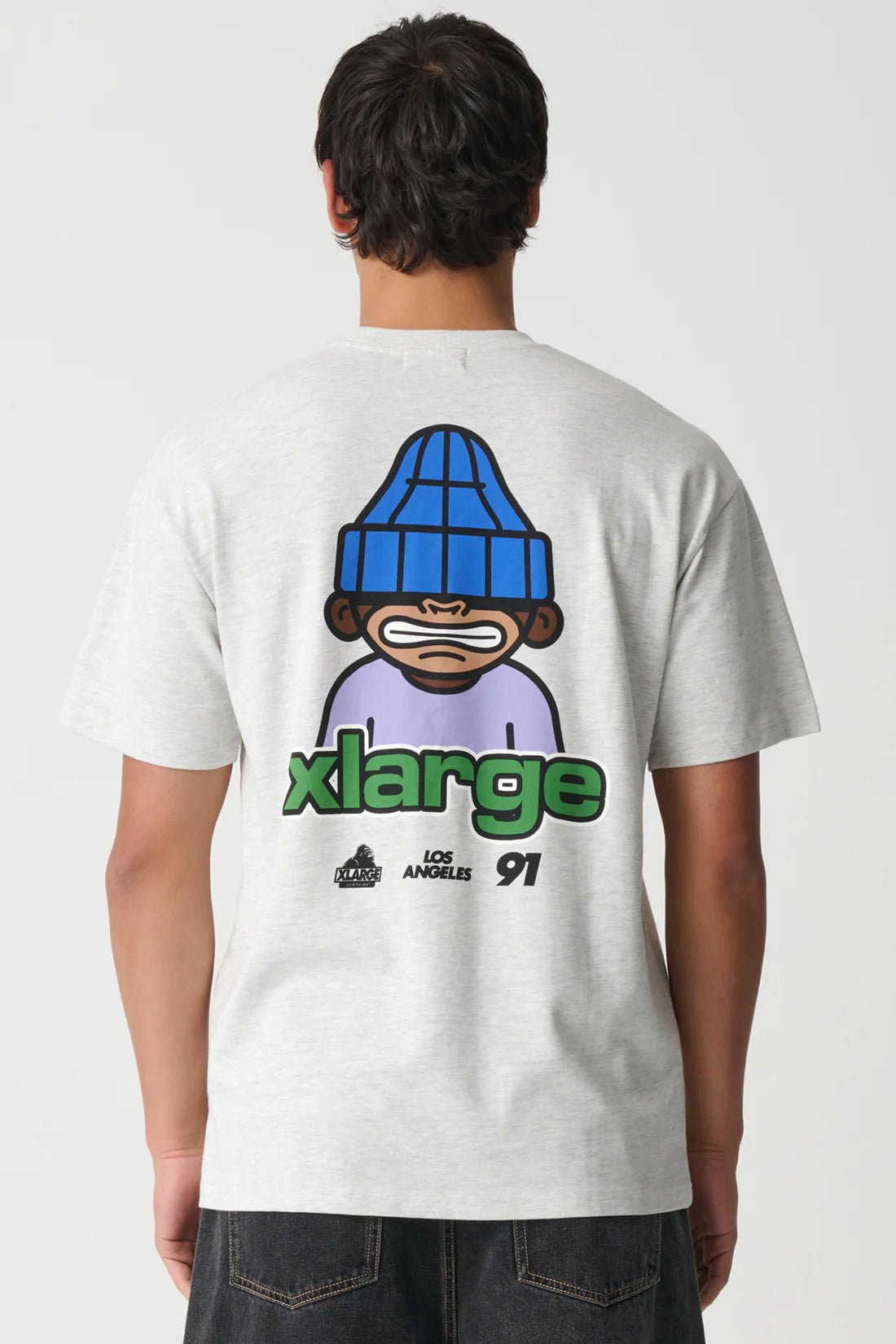 GRIN SS TEE - XlargeXL026W1013-ASH HEATHER-M
