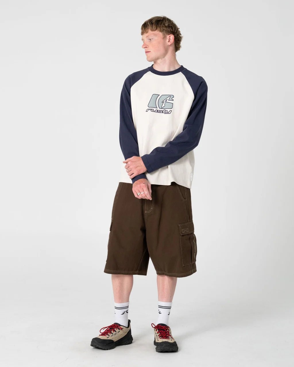 GRIZZLY BAGGY CARGO SHORT -RustyWKM1256-PINECONE-26