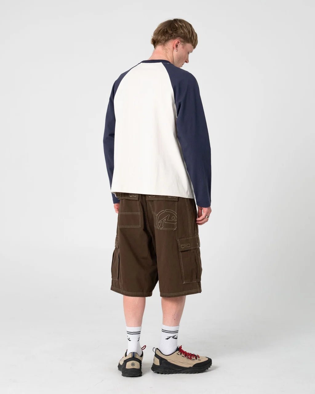 GRIZZLY BAGGY CARGO SHORT -RustyWKM1256-PINECONE-26