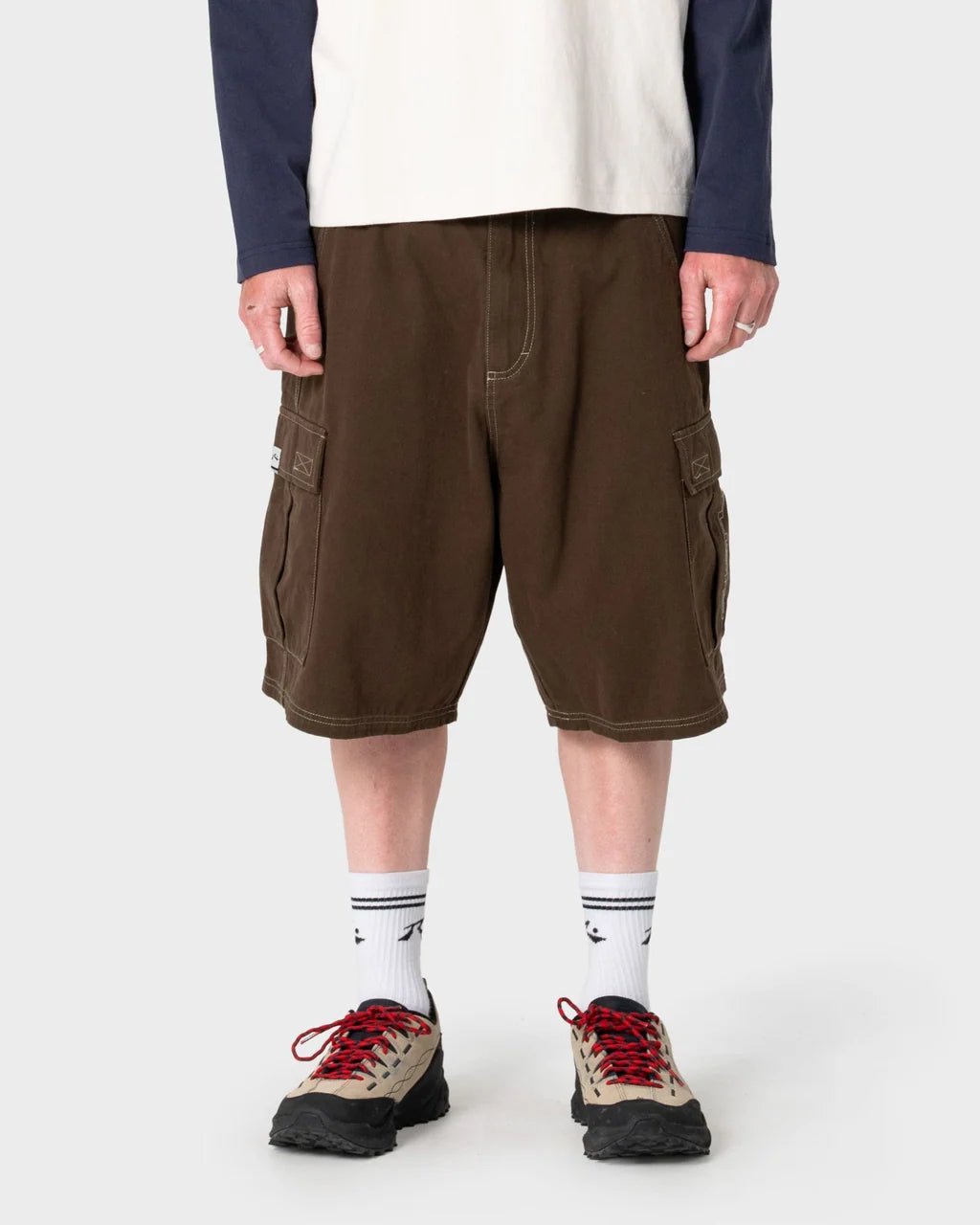 GRIZZLY BAGGY CARGO SHORT -RustyWKM1256-PINECONE-26