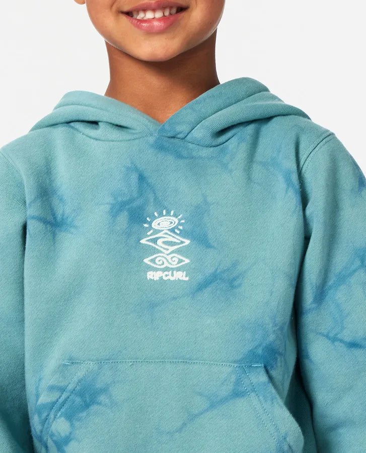 Grom Energy Tie Dye Hood Boy - Rip Curl00XTFL - 3038 - Blue Lagoon - 1to2