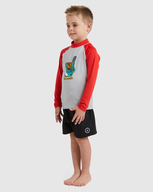 Groms Straya RF LS - BillabongUBTWR03002 - XRRS - Red/Grey - 0