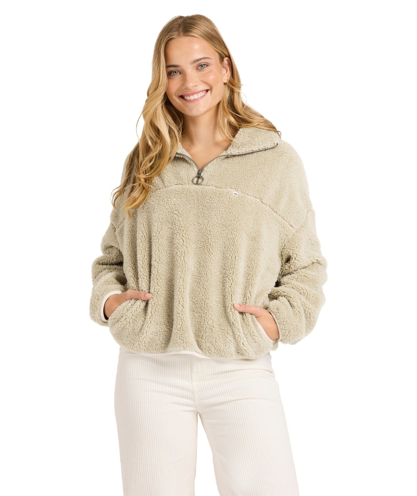 GROOVIN HALF ZIP CREW - Billabong24B411677-COYOTE-XS/6
