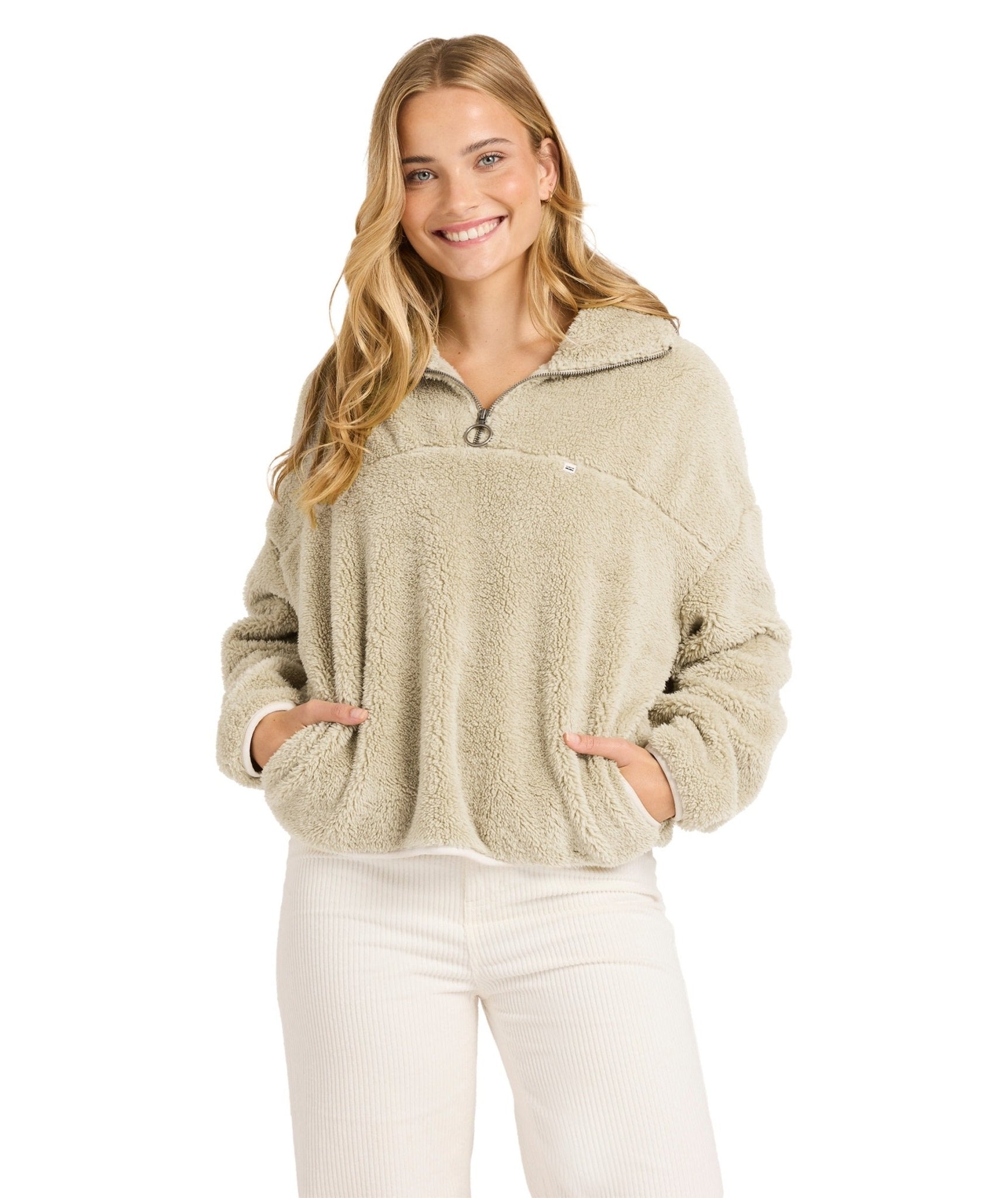 GROOVIN HALF ZIP CREW - Billabong24B411677-COYOTE-XS/6