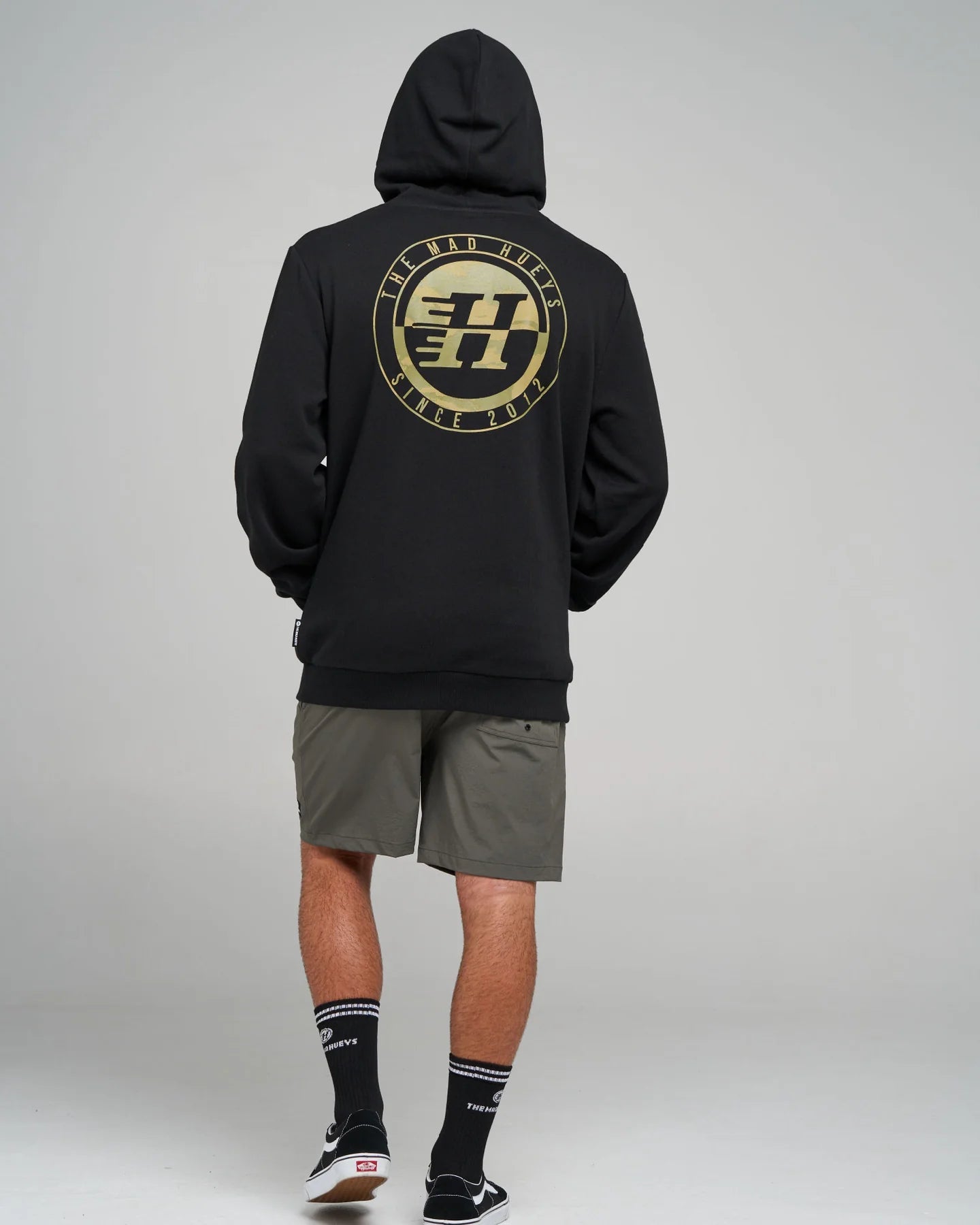 H SERIES SPLIT | HOODED PULLOVER - The Mad HueysH226M08001-BLACK-S