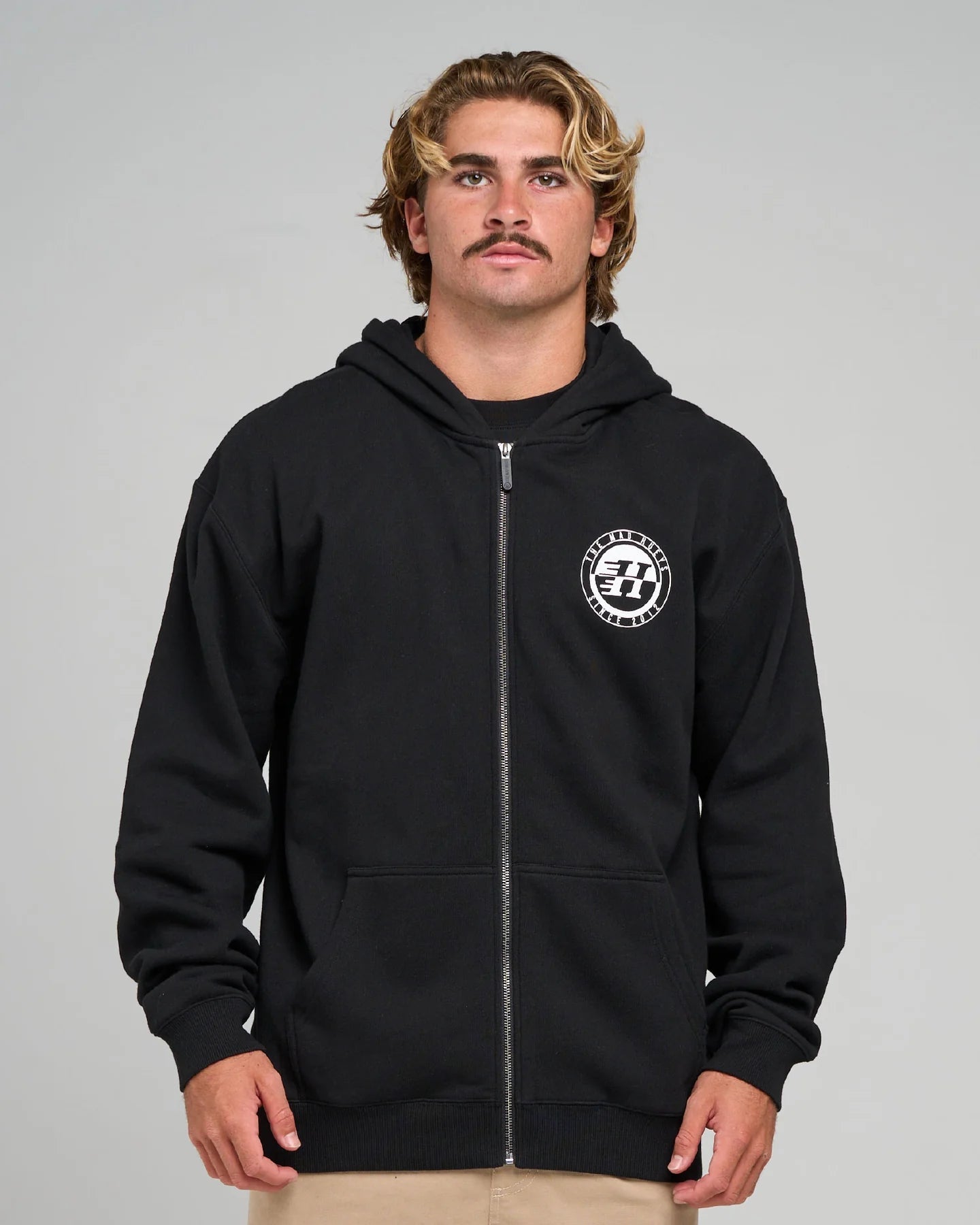 H SERIES SPLIT | HOODED ZIP THRU - The Mad HueysH226M08012-BLACK-3XL