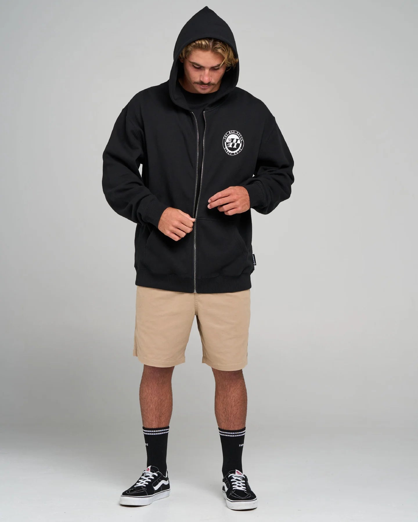 H SERIES SPLIT | HOODED ZIP THRU - The Mad HueysH226M08012-BLACK-3XL