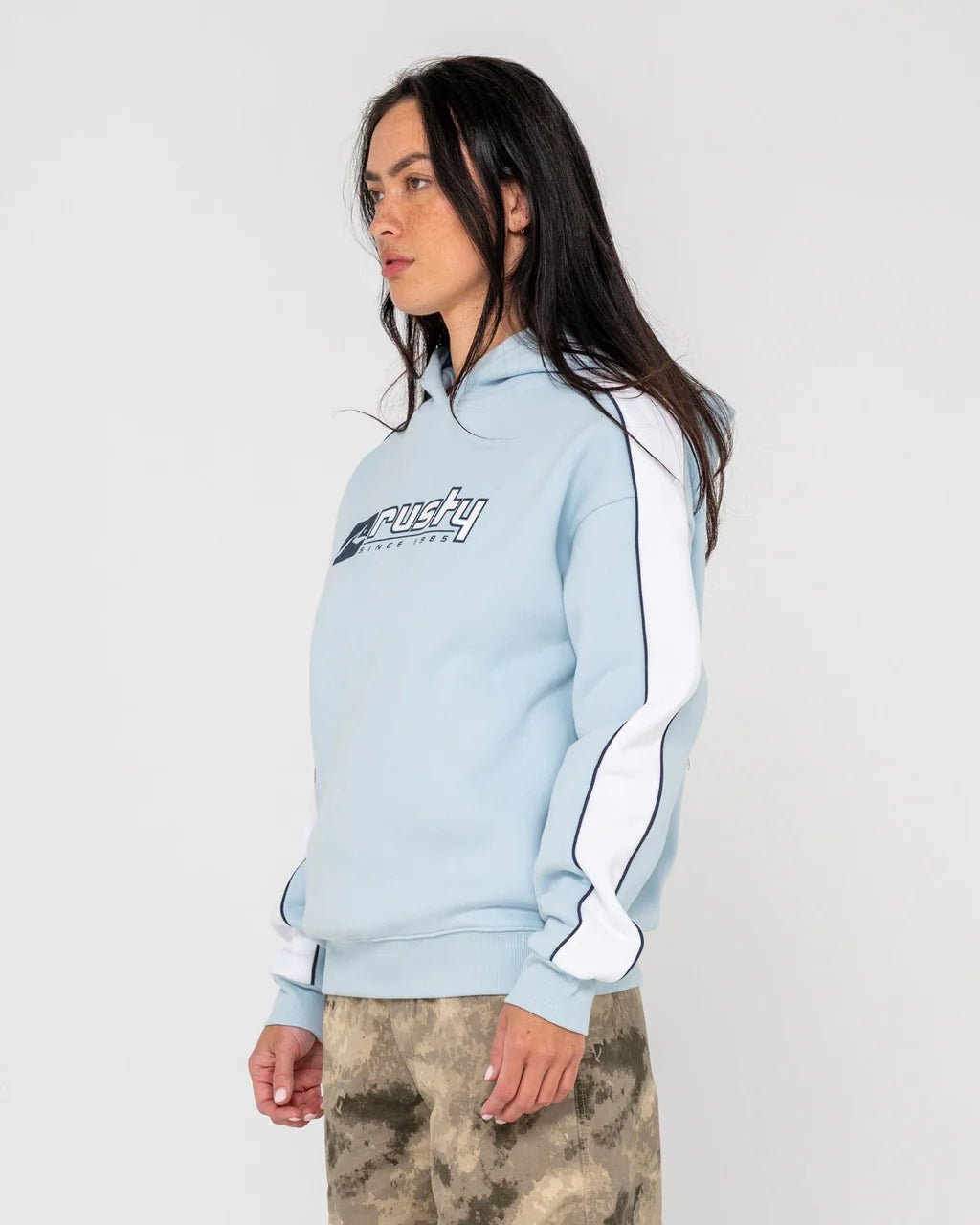 HAILSTONE OVERSIZED HOODED FLEECE - RustyFTL0883-RETRO BLUE-6