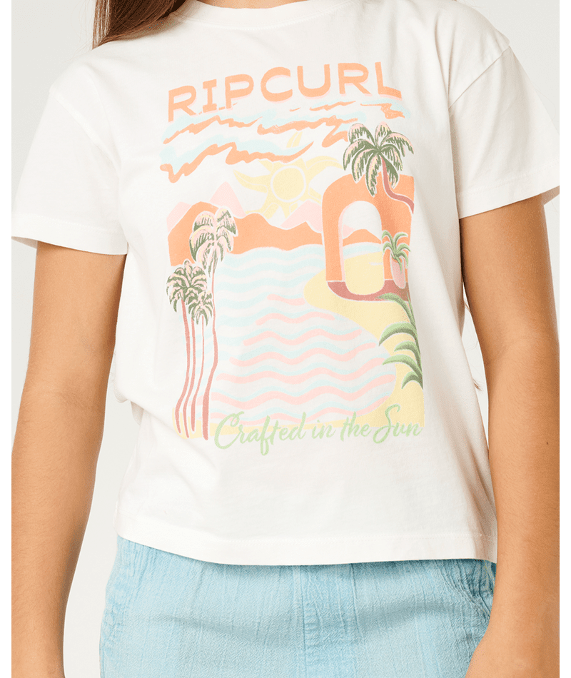 HALF MOON BAY RELAXED TEE - GIRL - Rip Curl06ZGTE-BONE-8