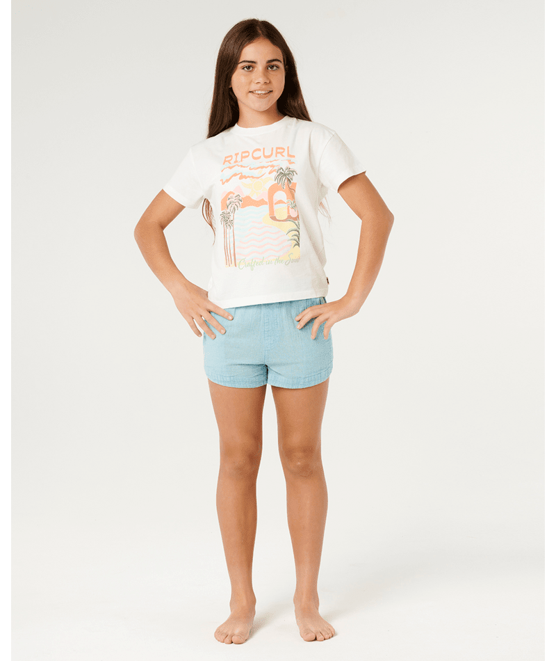 HALF MOON BAY RELAXED TEE - GIRL - Rip Curl06ZGTE-BONE-8