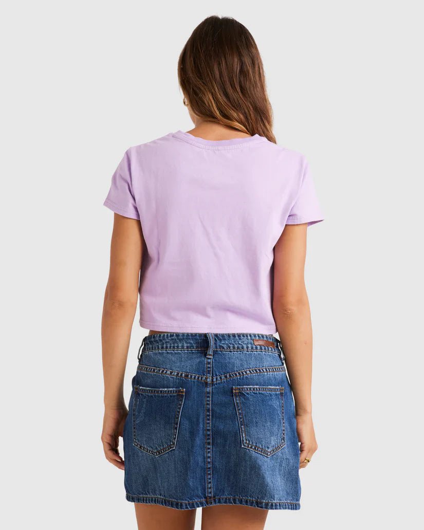 Happy Mind Crop Tee - BillabongUBJZT00491 - PGA0 - Peaceful Lilac - XS