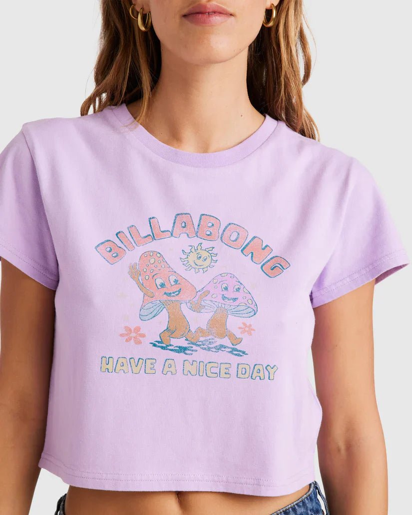 Happy Mind Crop Tee - BillabongUBJZT00491 - PGA0 - Peaceful Lilac - XS