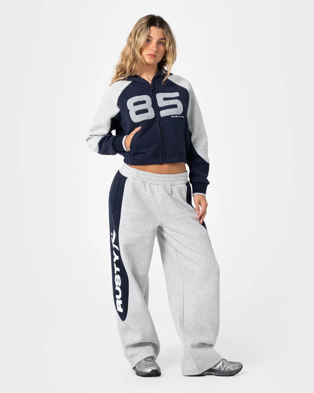 HARVEST BALLOON TRACK PANT - RustyPAL1496-GREY MARLE-6