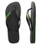 Havaianas Rubber Logo Black/Neon Green - Aqueo7891224467495-PTO/VD NEON-39-40