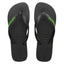 Havaianas Rubber Logo Black/Neon Green - Aqueo7891224467495-PTO/VD NEON-39-40