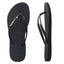 Havaianas Slim Metal Logo Crystal Black/Black - HavaianasHSLC0090 - Preto - 35to36