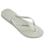 Havaianas Slim Metal Logo White/Silver - HavaianasHSLS0535-Branco/Prata-35to36