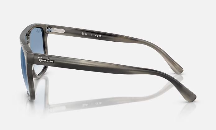 HAVANA GREY - Ray Ban0RB2213 - CLEAR GRADIENT BLUE