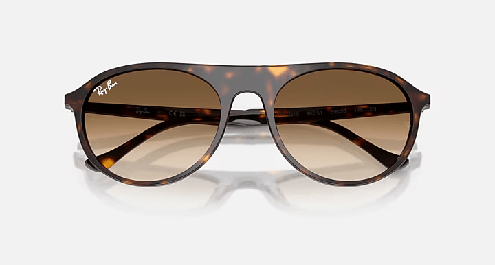 Havana w/Clear Gradient Brown - Ray Ban0RB2215 - 2954