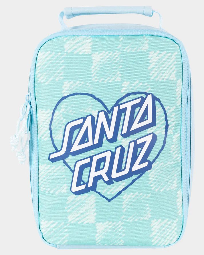 HEART DOT HOLLOW LUNCH BOX - Santa CruzSG225 - SG20 - AQUA CHECK