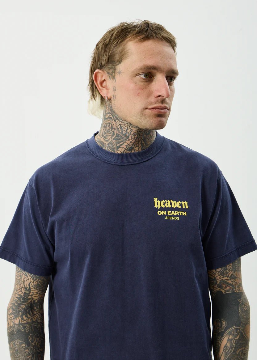 Heaven - Heavyweight Boxy Tee - Washed Deep Sea - AfendsM261012-WDP-WASHED DEEP SEA-S