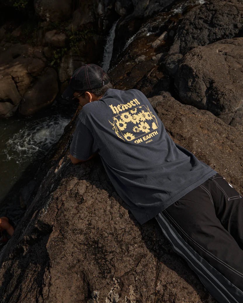 Heaven - Heavyweight Boxy Tee - Washed Deep Sea - AfendsM261012-WDP-WASHED DEEP SEA-S