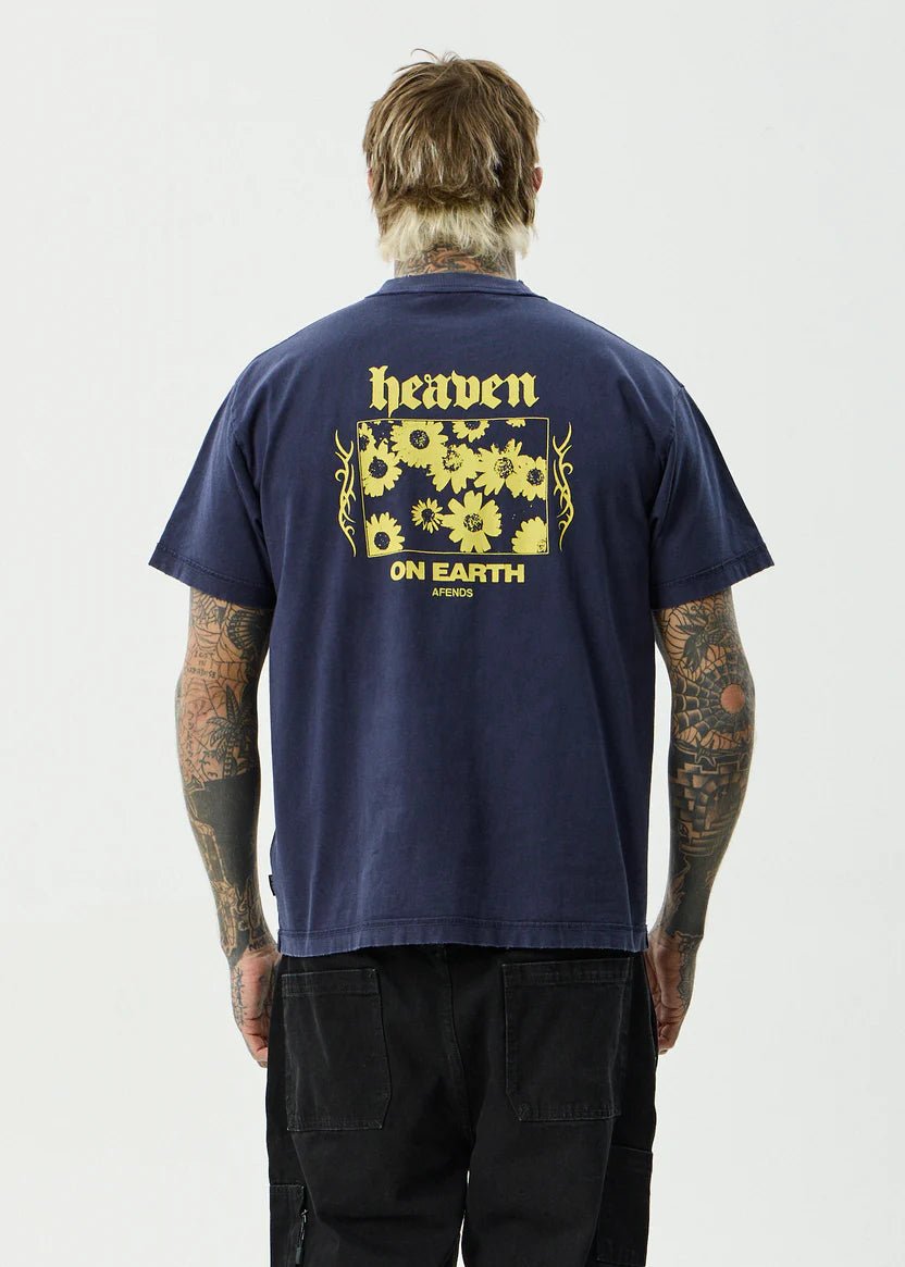 Heaven - Heavyweight Boxy Tee - Washed Deep Sea - AfendsM261012-WDP-WASHED DEEP SEA-S