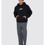 Heavy Voltage Slouch Pull On Cropped Hood - ThrillsTA26-267B-Black-S