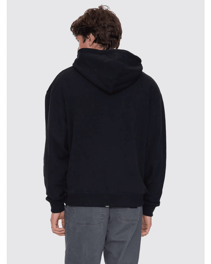 Heavy Voltage Slouch Pull On Cropped Hood - ThrillsTA26-267B-Black-S