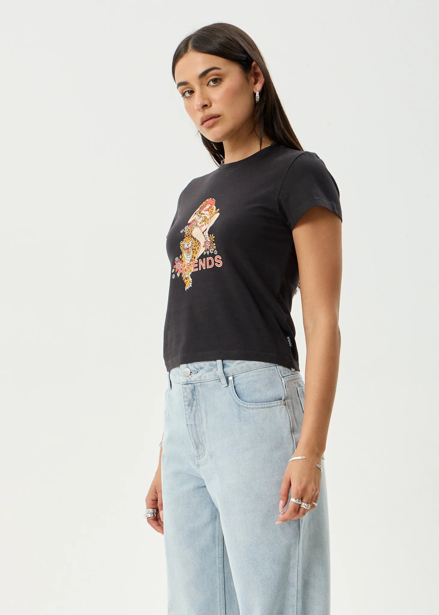 Hellcat - Recycled Baby Tee - AfendsW262003-STONE BLACK-XS