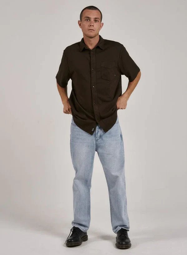 Hemp Thrills Oversized Short Sleeve Jersey Shirt - ThrillsTH23 - 200F - Tarmac - L
