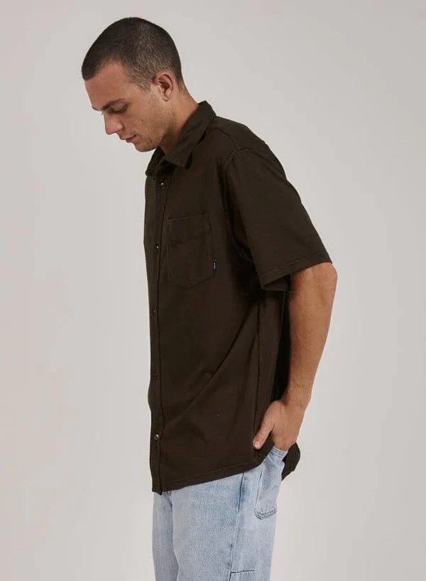 Hemp Thrills Oversized Short Sleeve Jersey Shirt - ThrillsTH23 - 200F - Tarmac - L