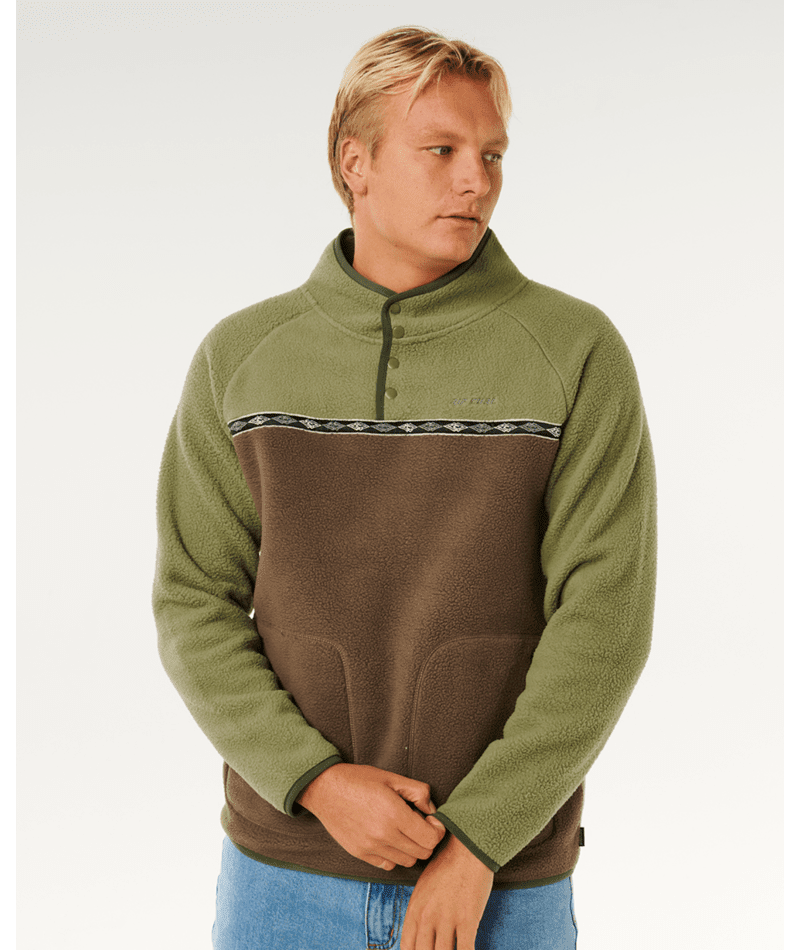 HERITAGE POLAR FLEECE - Rip Curl0ALMFL-SURPLUS GREEN-XS