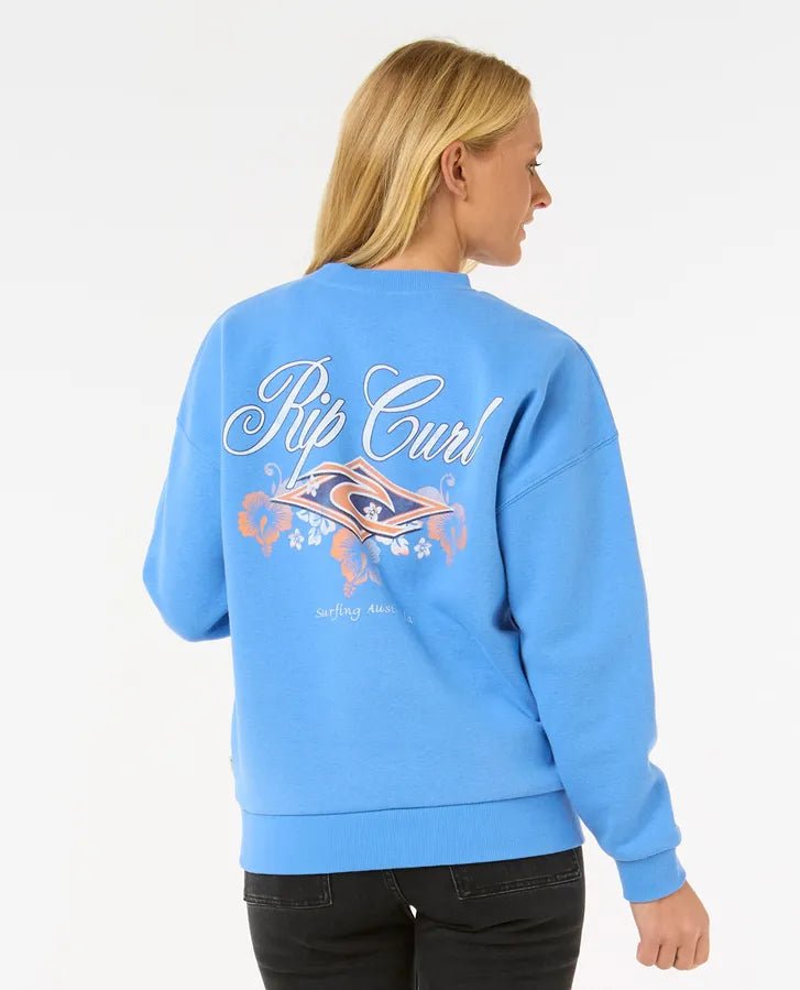 Hibiscus Diamond Heritage Crew - Rip Curl083WFL - Blue - L