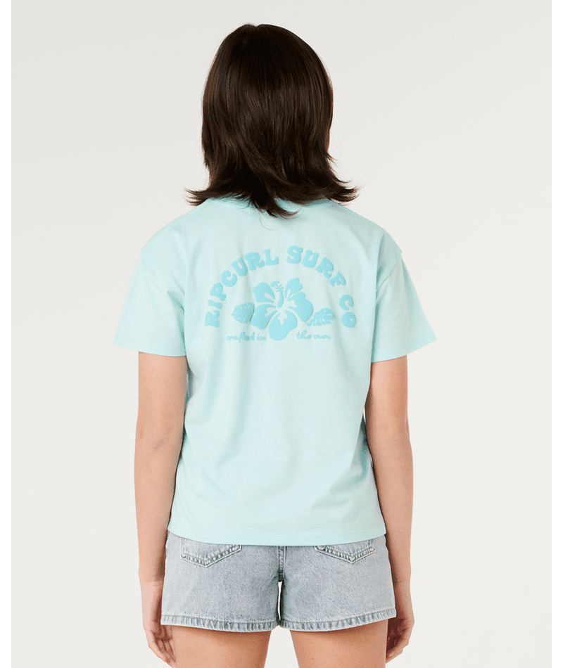 HIBISCUS HEAT LOGO TEE - GIRL - Rip Curl02XGTE-LIGHT BLUE-8