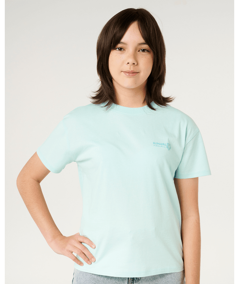 HIBISCUS HEAT LOGO TEE - GIRL - Rip Curl02XGTE-LIGHT BLUE-8