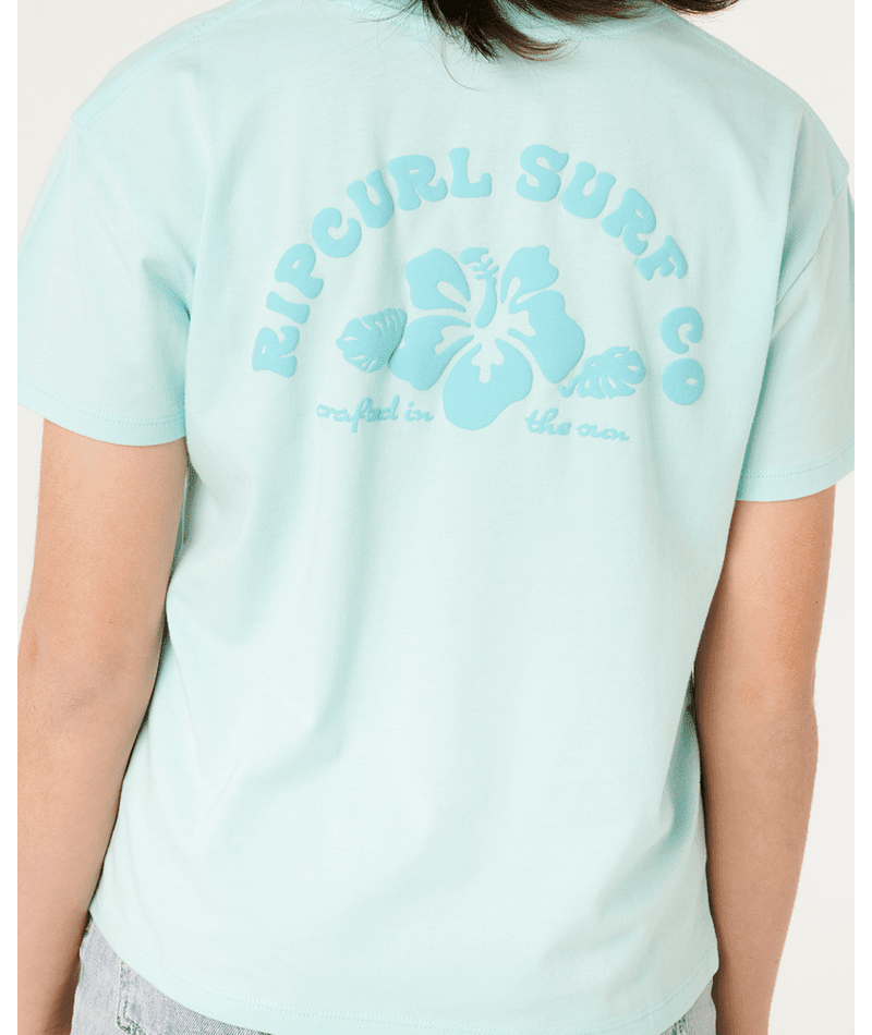 HIBISCUS HEAT LOGO TEE - GIRL - Rip Curl02XGTE-LIGHT BLUE-8