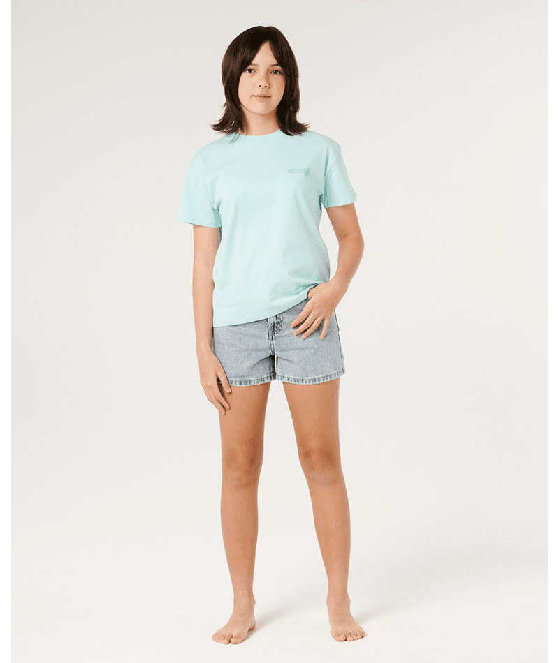 HIBISCUS HEAT LOGO TEE - GIRL - Rip Curl02XGTE-LIGHT BLUE-8