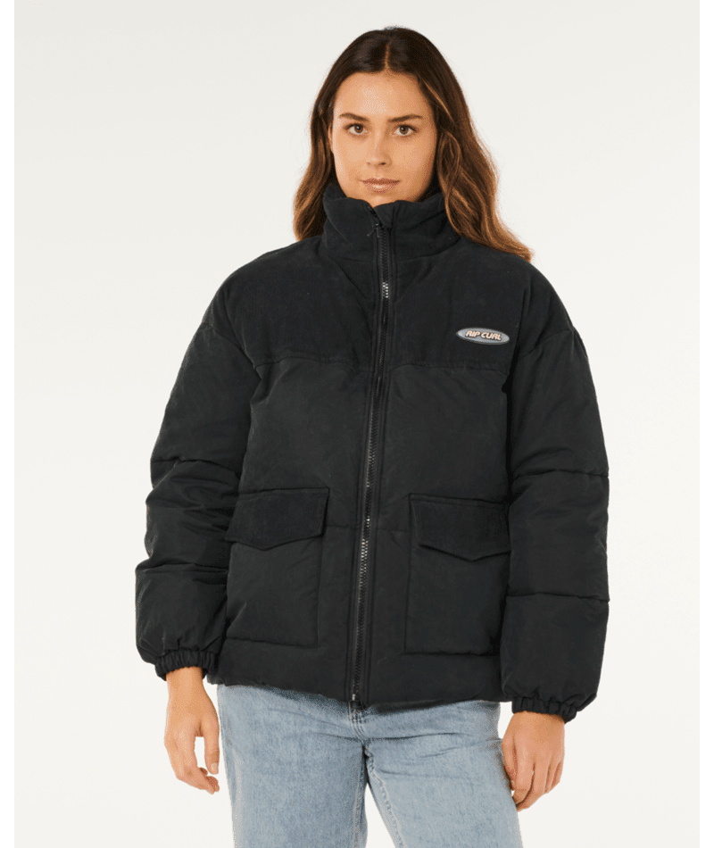 HIGH TIDE MIXED CORD PUFFER - Rip Curl02DWJA-WASHED BLACK-2XS