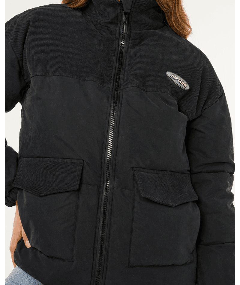 HIGH TIDE MIXED CORD PUFFER - Rip Curl02DWJA-WASHED BLACK-2XS