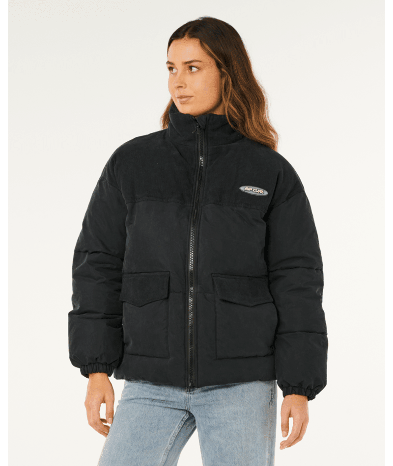 HIGH TIDE MIXED CORD PUFFER - Rip Curl02DWJA-WASHED BLACK-2XS