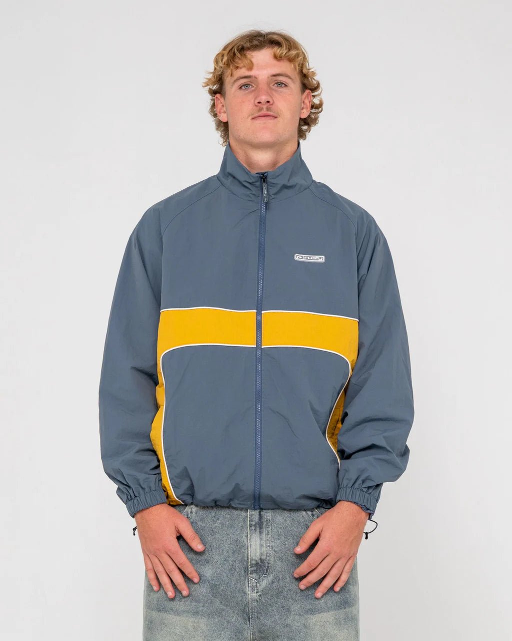 HOCUS POCUS ZIP THRU JACKET - RustyJKM0563-STEEL BLUE-XS