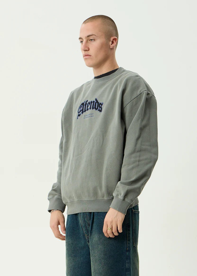 Home - Recycled Crew Neck - AfendsM261504-WASHED SYCAMORE-S